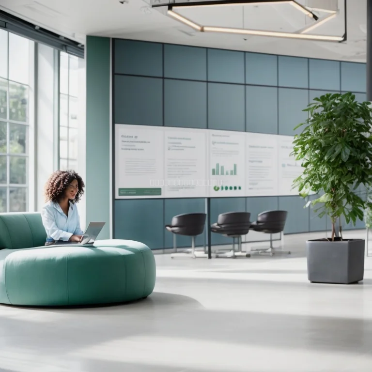 Learner using courseforge platform on laptop